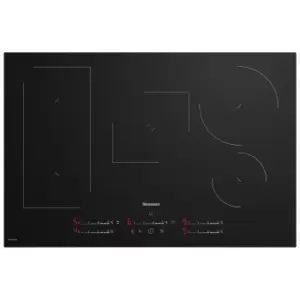 Image of Blomberg MIX55487N 78cm 5 Zone Induction Hob in Black Glass Touch Cont