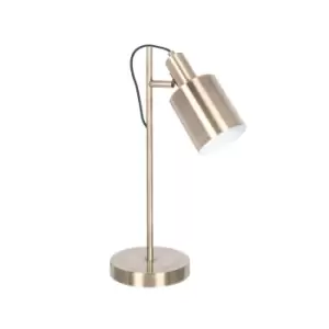 Image of Antique Brass Metal Task Table Lamp
