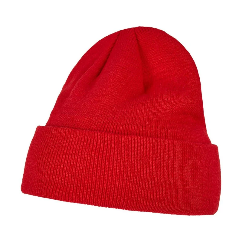 Image of Build Your Brand Mens Heavy knit Beanie in Red Red Male One Size