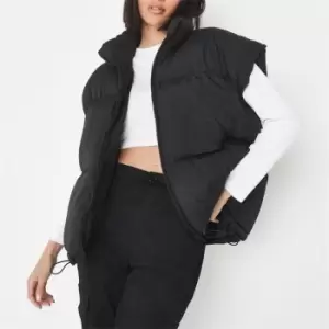 Image of Missguided Boxy Puffer Gilet - Black