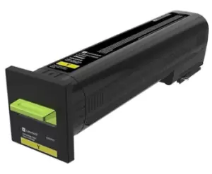 Image of Lexmark 82K2HYE Yellow Laser Toner Ink Cartridge