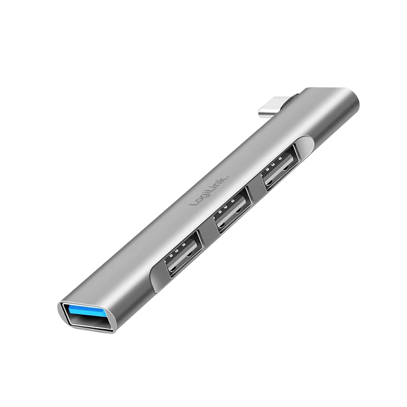 Image of LogiLink USB 3.2 Gen1 Hub. 4-port. USB-C. 1x USB3.0 AF. 3x USB2.0 AF