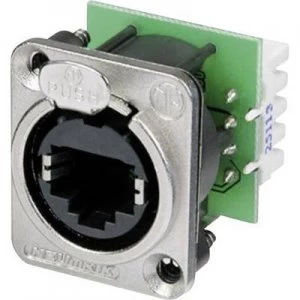 Image of Neutrik NE8FDV-YK NE8FDV-YK RJ45 Data Connector EtherCon D Series 8P8C RJ45 Socket, straight Nickel
