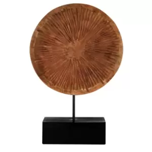 Image of Premier Housewares Large Disc - Carved Wood