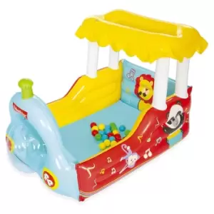 Image of Bestway Fisher-price Kids Inflatable Train Ball Pit - 132 X 94 X 89 Cm