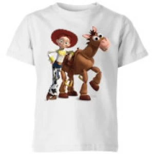 Image of Toy Story 4 Jessie And Bullseye Kids T-Shirt - White - 3-4 Years