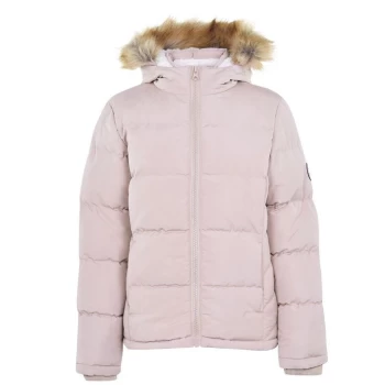 Image of SoulCal 2 Zip Bubble Jacket Ladies - Pink