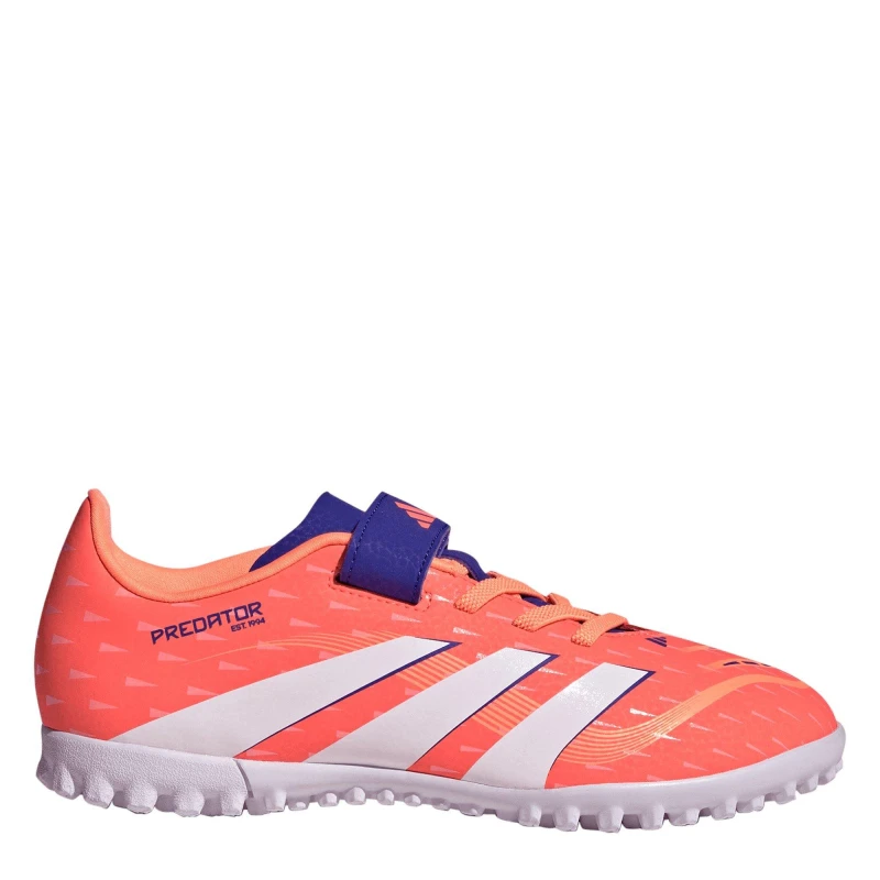 Image of adidas Predator Club Junior Astro Turf Football Boots Orange/White male 3 (35.5)