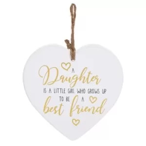Image of Golden Sentiments Heart Daughter