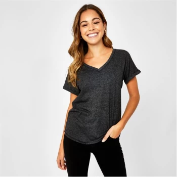Image of Jack Wills Etton V Neck T-Shirt - Black