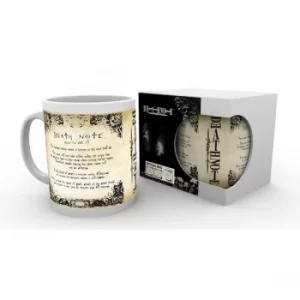 Image of Death Note Rules Mug