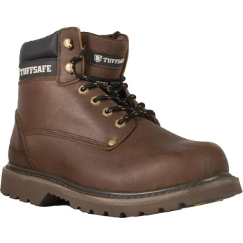 Image of Brown Trucker Safety Boots - Size 13 - Tuffsafe