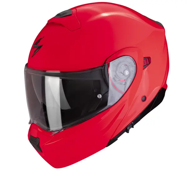 Image of Scorpion Exo-930 Evo Solid Red Fluo Modular Helmet L