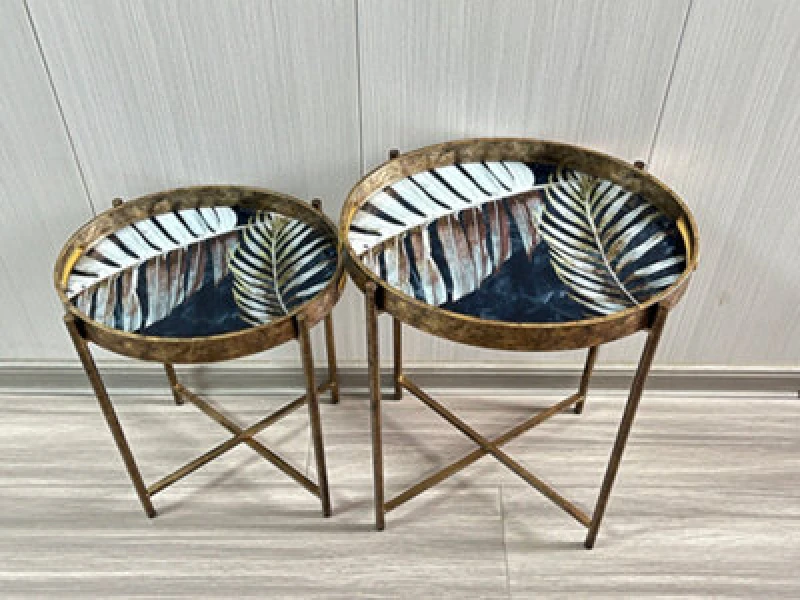 Image of 48Cm And 58Cm Set Of 2 Round Tables