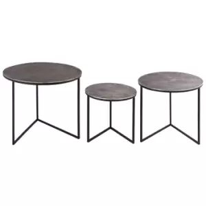 Image of Farrah Collection Set of Three Round Tables