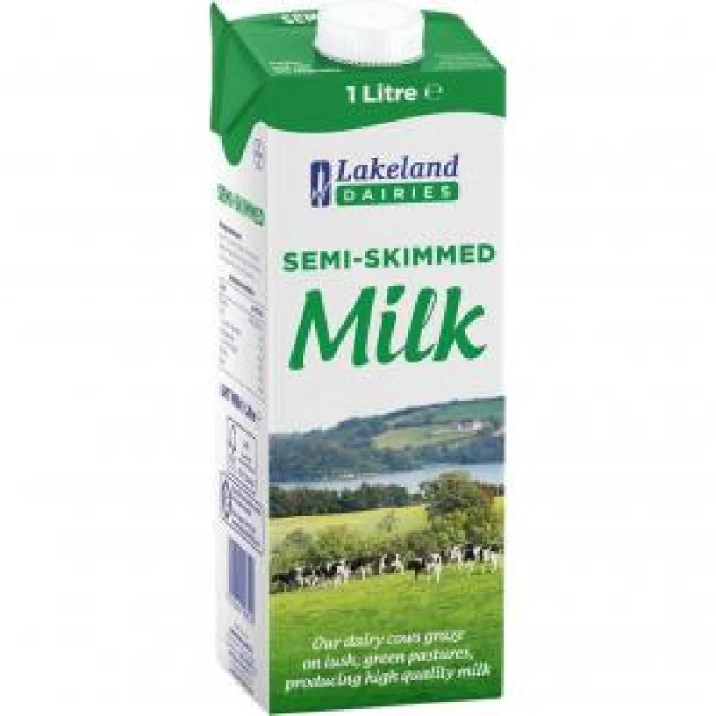 Image of Lakeland UHT Semi Skimmed Milk 1L Pack 12 - 0499135 49797CP EXR49797CP