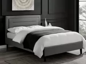Image of Limelight Picasso 4ft6 Double Grey Fabric Bed Frame
