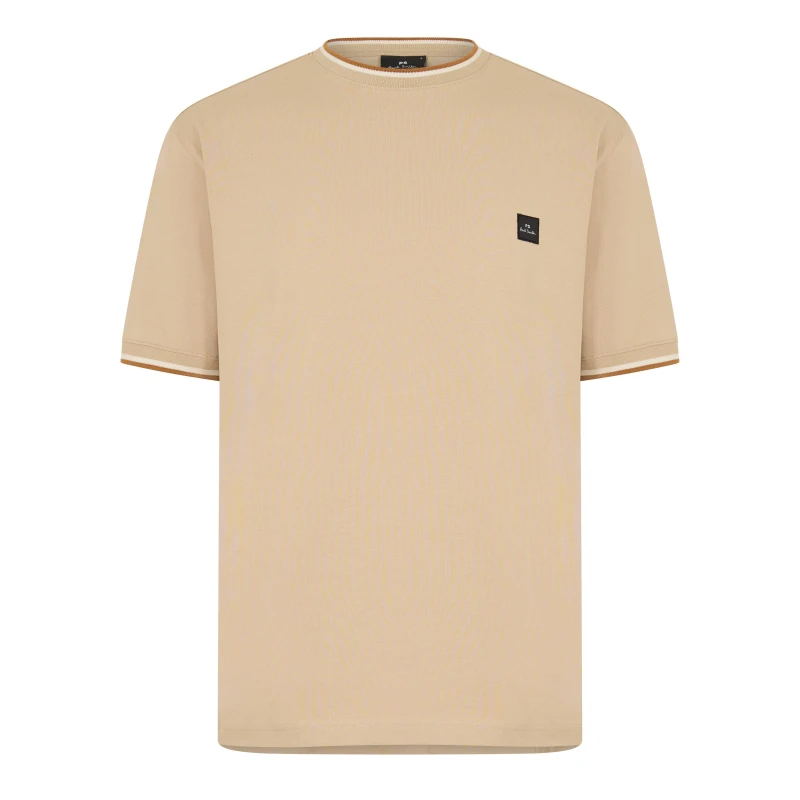 Image of Paul Smith Logo Patch T-Shirt Beige 61 male S