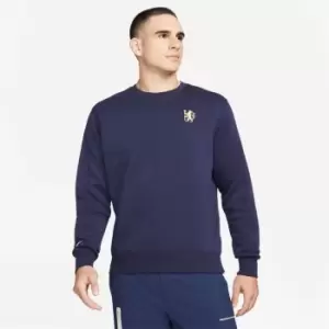 Image of Nike Chelsea Crew Neck Sweatshirt Mens - Blue