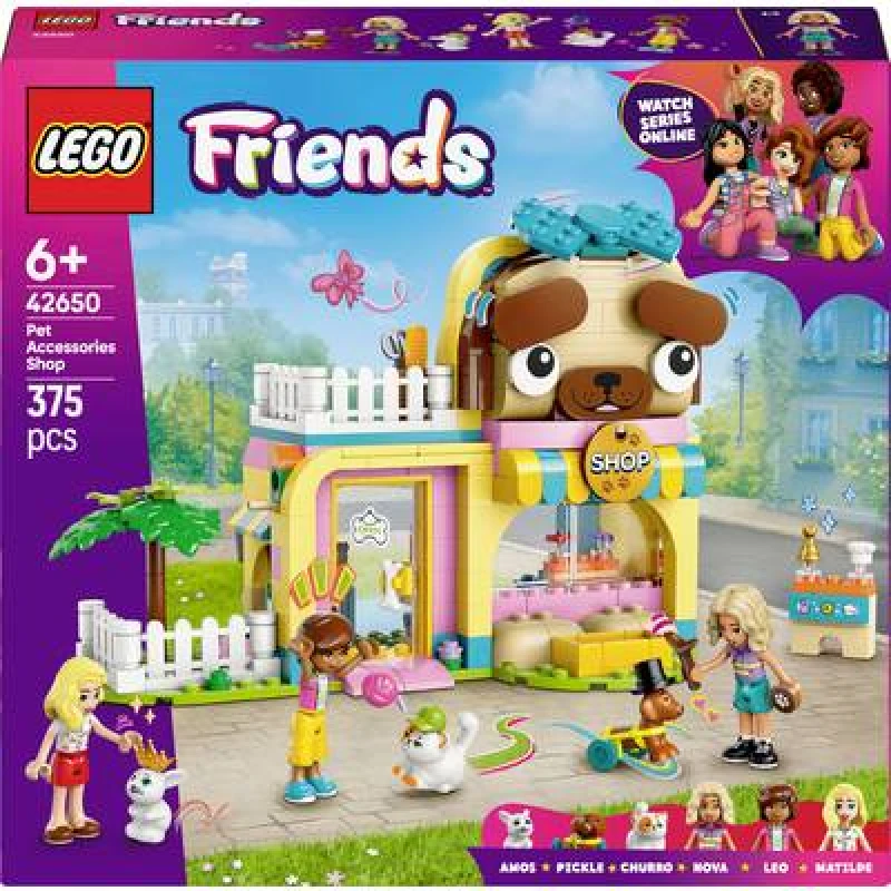 Image of LEGO LEGO Friends Pet Accessories Shop Set with Animal Toys 42650