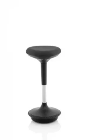 Image of Sitall Deluxe Visitor Stool Black Fabric Seat BR000303