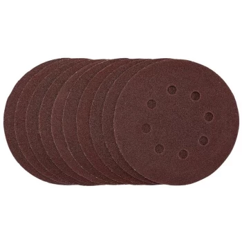 Image of Draper - 54755 Sanding Discs, 125mm, Hook & Loop, 80 Grit, (10 Pack)