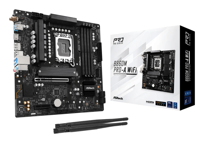 Image of Asrock B860M Pro-A WIFI (LGA 1851) DDR5 Micro-ATX Motherboard