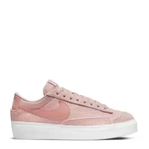 Image of Nike Blazer Low Platform Womens Shoes - Pink
