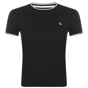 Image of Jack Wills Rowacress Ringer T Shirt - Black