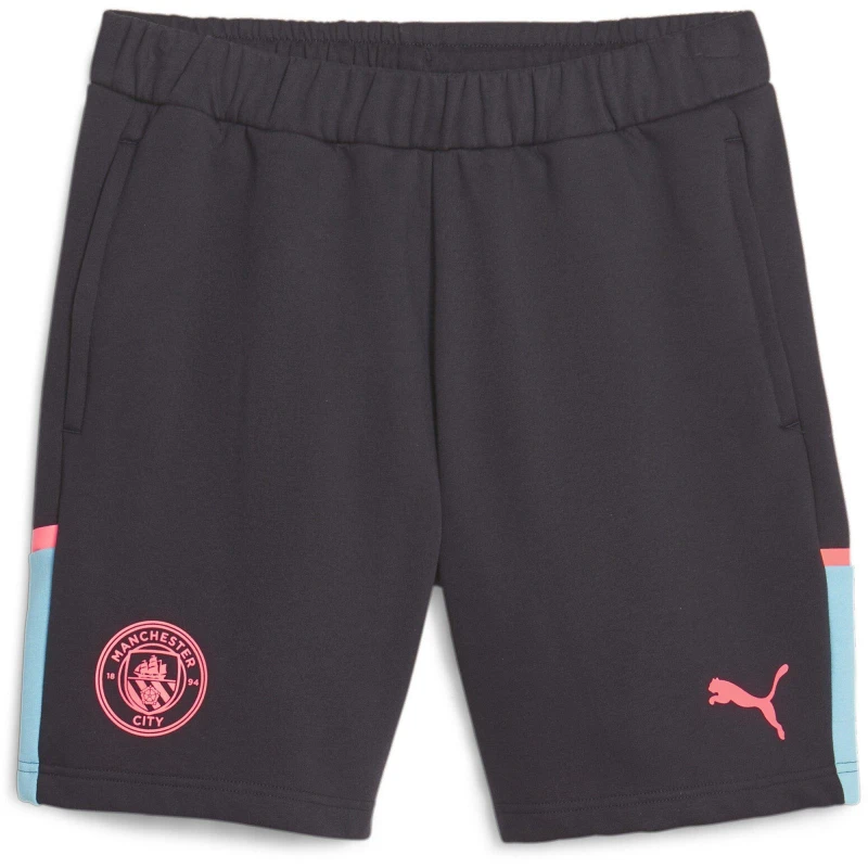 Image of Puma Mcfc Casuals Shorts Football Short Mens Dark Navy male S