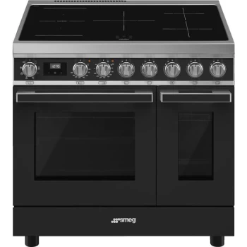 Image of SMEG Portofino CPF92IMA Electric Range Cooker with Zone induction hob Hob - Anthracite - A Rated