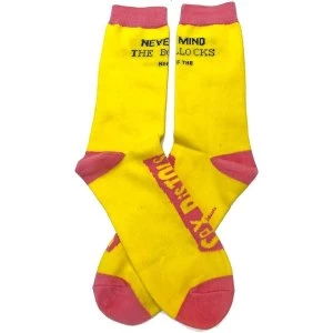 Image of The Sex Pistols - Never Mind the Bollocks Unisex Ankle Socks - Yellow