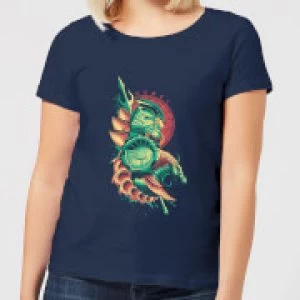 Image of Aquaman Xebel Womens T-Shirt - Navy - S