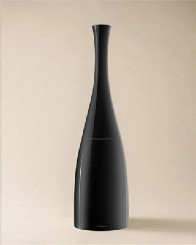 Image of Cosmic Toilet Brush & Holder, Glossy Black, Unique Design, Soft-Finish Coating, Saku Collection
