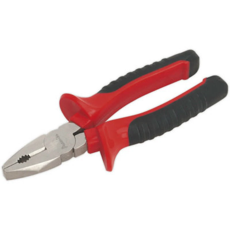Image of Loops 175mm Combination Pliers - Drop Forged Steel - 18mm Jaw Capacity - Comfort Grip Metallics