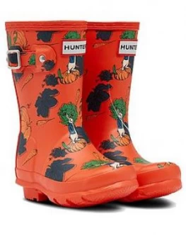 Image of Hunter Peter Rabbit Original Kids Wellington Boot - Red