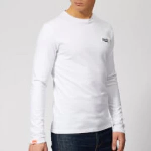 Image of Superdry Mens Orange Label Vintage Embroidery Top - Optic White - L