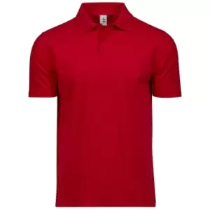 Image of Tee Jays Mens Power Pique Organic Polo Shirt (S) (Red)
