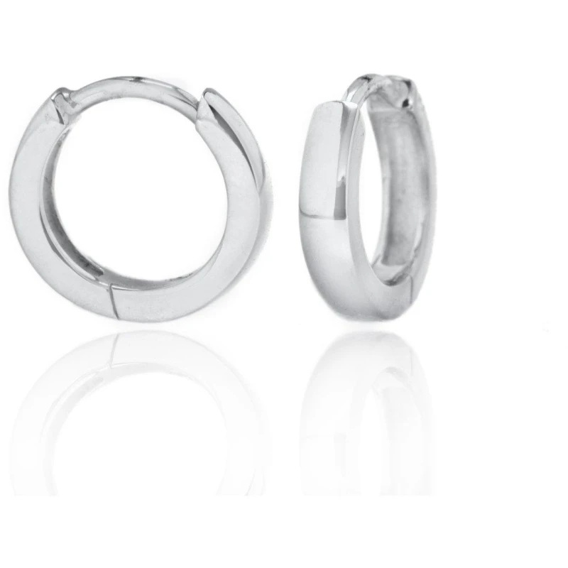 Image of Be You Sterling Silver Huggy Earrings Sterling Silver female One Size