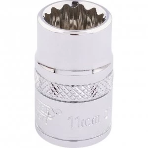 Image of Draper 3/8" Drive Polished Finish Hi Torq Bi Hexagon Socket Metric 3/8" 11mm