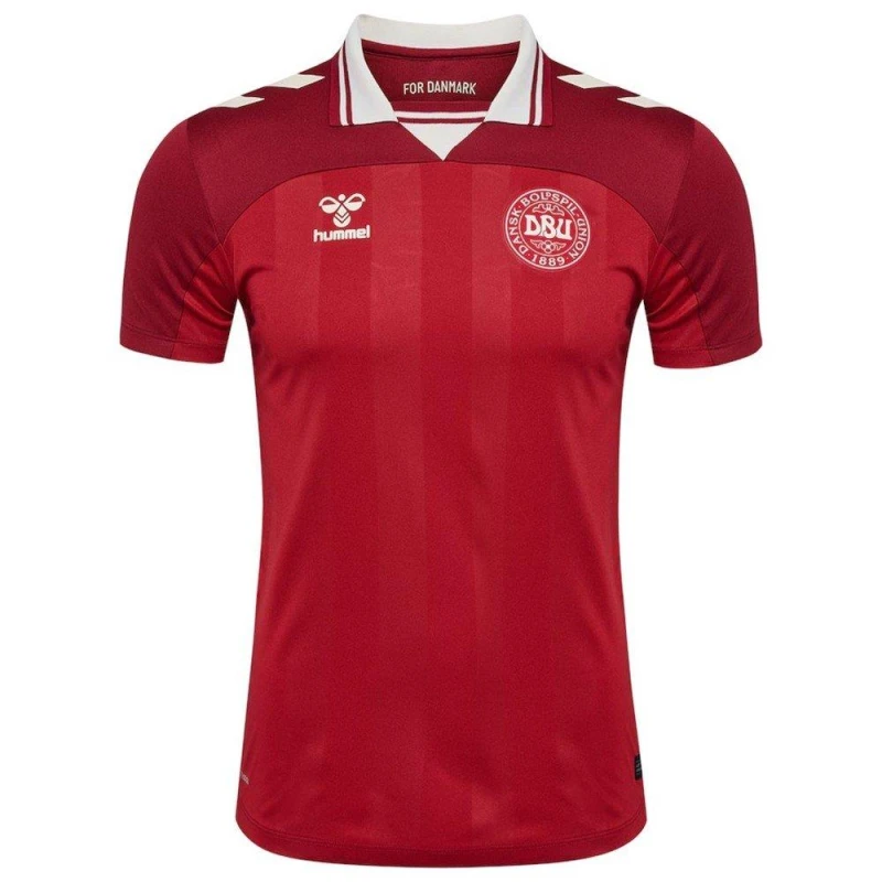 Image of Hummel Denmark Home Shirt 2025 Adults Red male Small