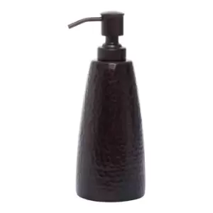 Image of Interiors By Ph Hammered Aluminium Soap Dispenser - Dark Bronze