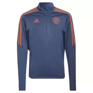 Image of 2022-2023 Man Utd Training Top (Blue) - Kids