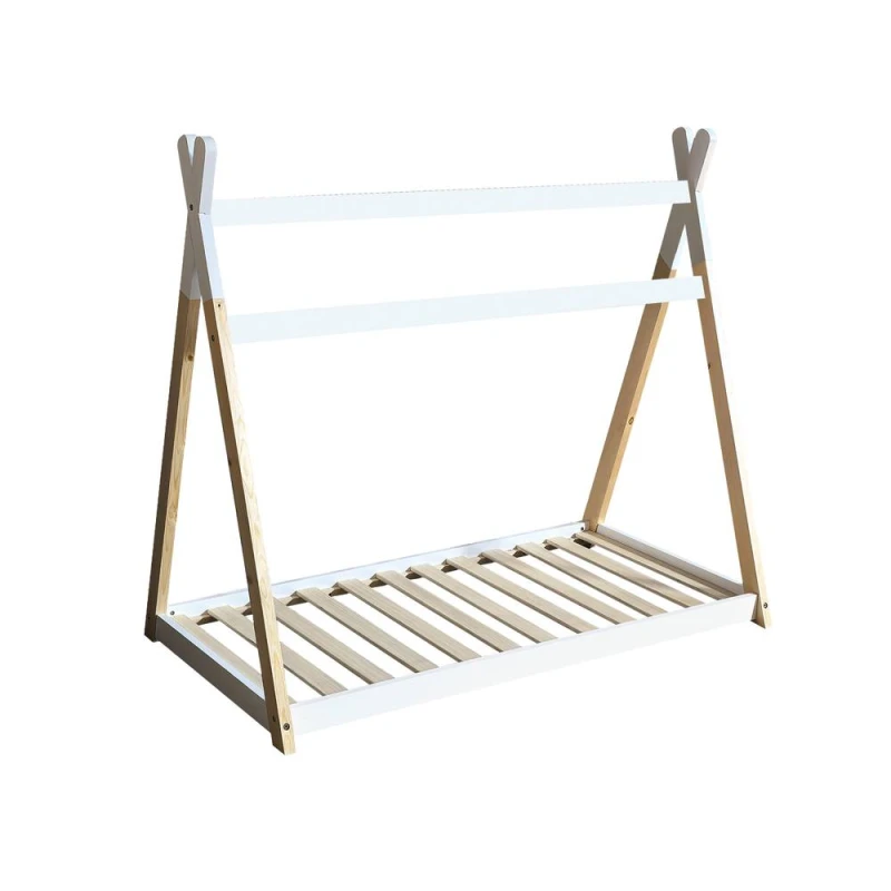 Image of Kidsaw Jinsen White Wooden Toddler House Bed - 3ft Single