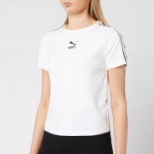 Image of Puma Womens Classics Tights Top - Puma White - M