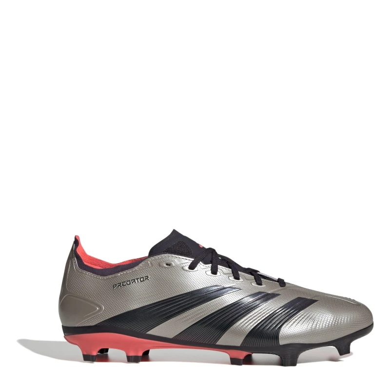 Image of adidas Predator 24 League Firm Ground Boots - Silver Silver 11