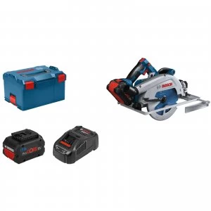 Image of Bosch GKS 18V-68 GC BITURBO 18v Brushless Guide Rail Compatible Connected Circular Saw 190mm 2 x 5.5ah Li-ion Charger Case