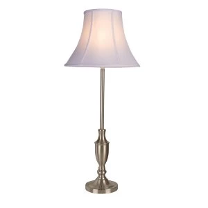 Image of Village At Home Vienna Large Table Lamp - Satin Chrome