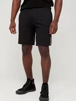 Image of Armani Exchange Gold Label Jersey Shorts &ndash; Black, Size S, Men