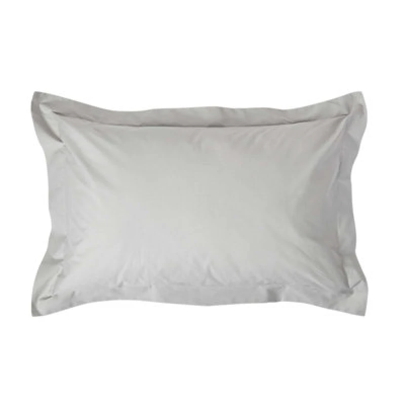 Image of Homescapes Egyptian Cotton Oxford Pillowcase 200 TC, Standard Size Silver